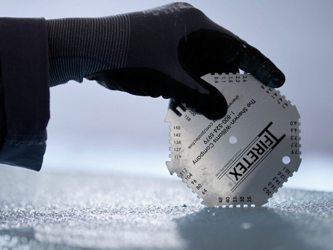 Peine humedo para medicion de pelicula aplicada